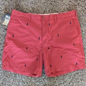 Polo by Ralph Lauren Red Horse Embroidered Men Shorts | 42